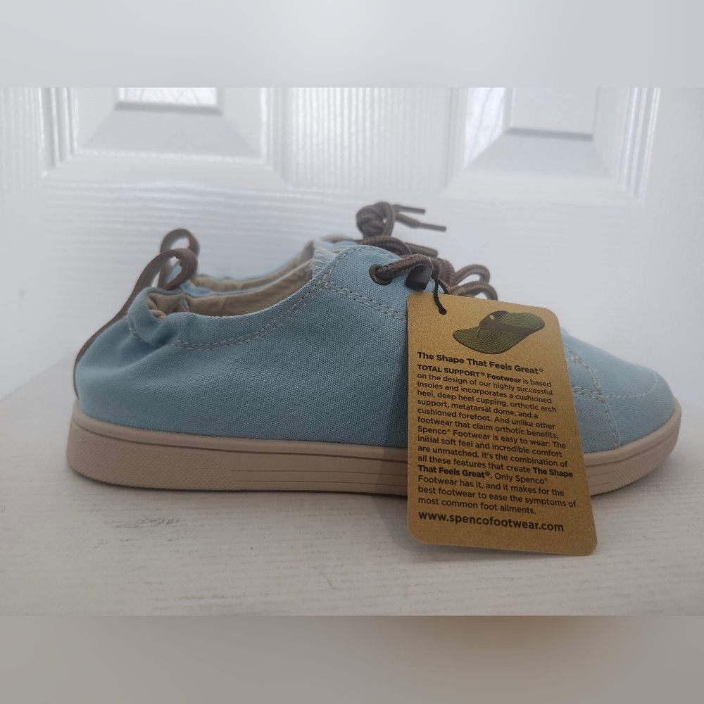 Spenco Footwear Size 6.5 Santa Clara Canvas Shoes Blue